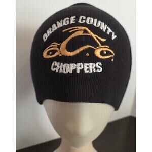 Orange County Choppers Winter Beanie Hat Motorcycle Chopper Bobber Black Sz S